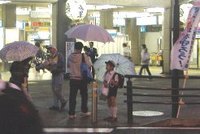 成田駅頭街宣（９月３０日）